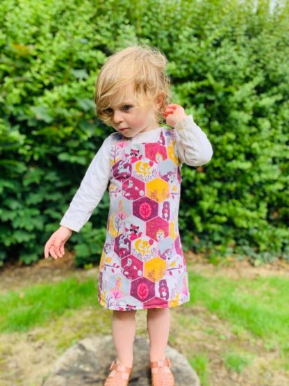 Stretchy pinafore clearance dress